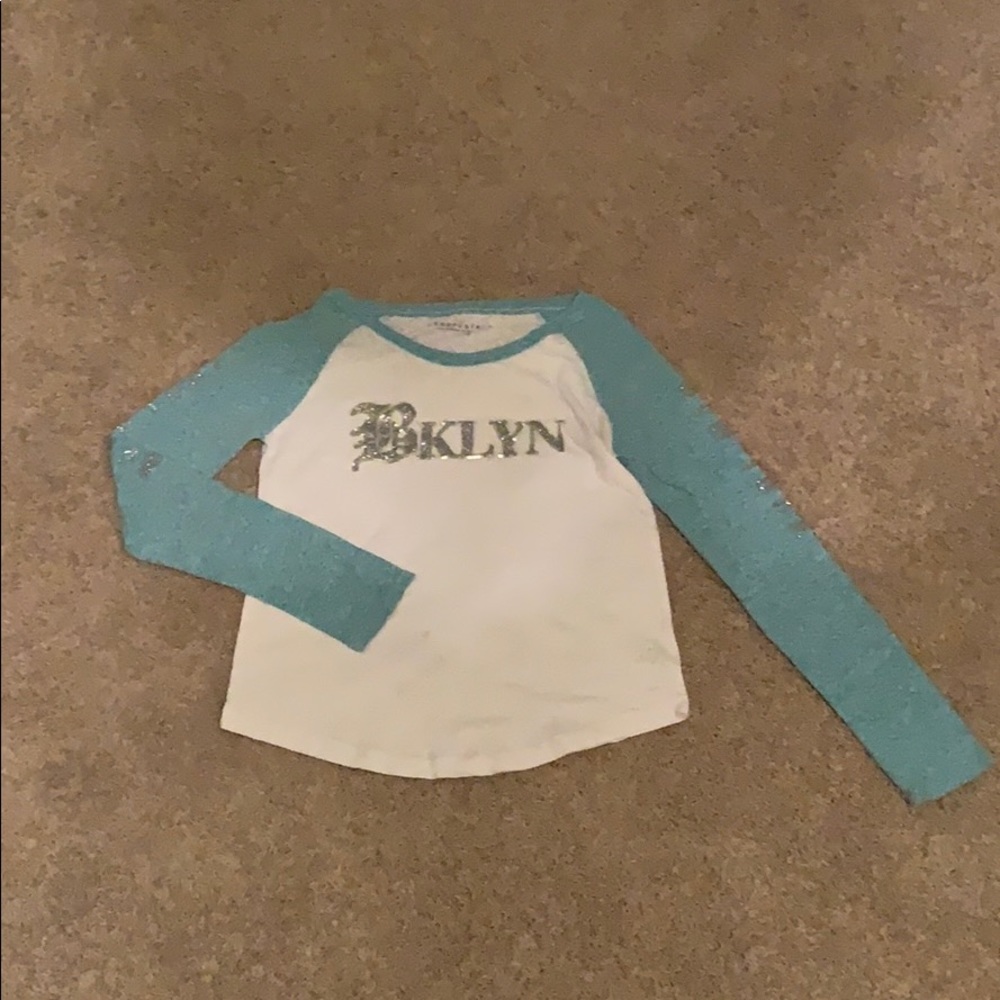 Blue and white aero long sleeve